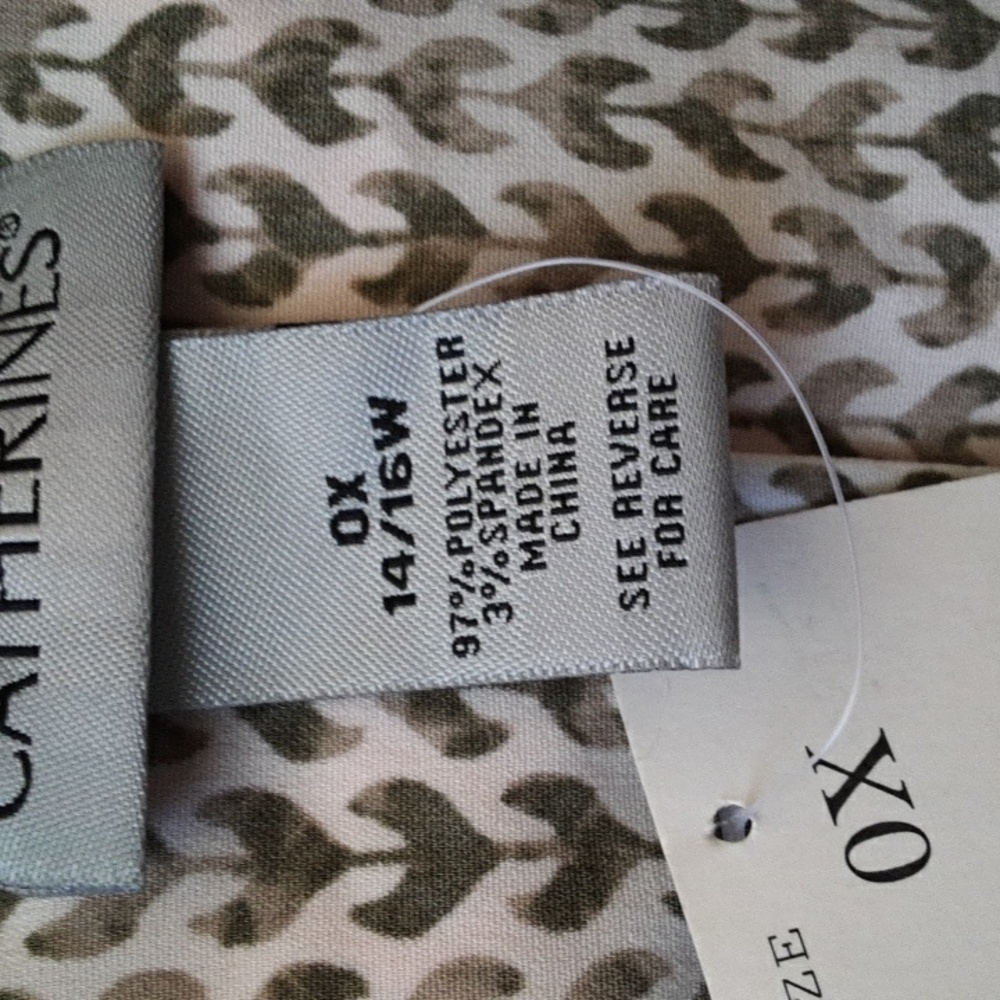 Catherines Button Front Blouse - Picture 2 of 5